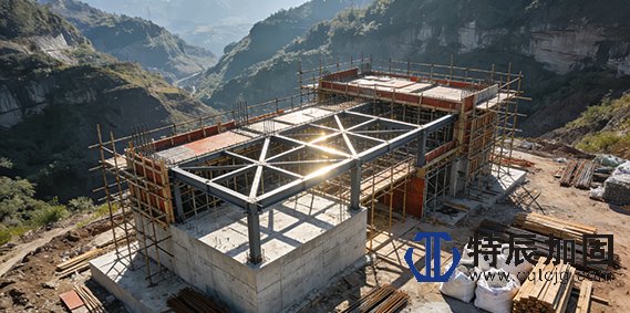 房屋改造——新增结构体系施工现场照片1