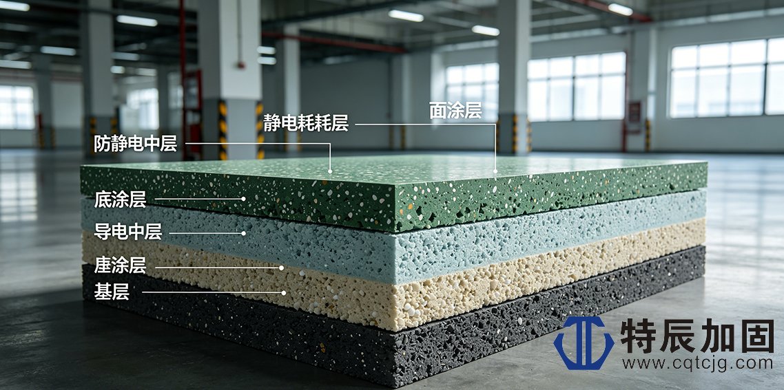 防静电地坪涂料施工前核心技术要点与体系化设计指南施工现场实景