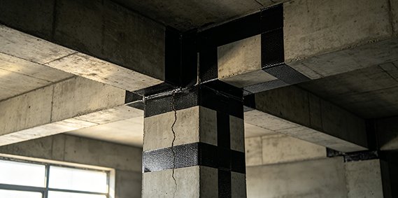 碳纤维加固施工技术施工现场实景